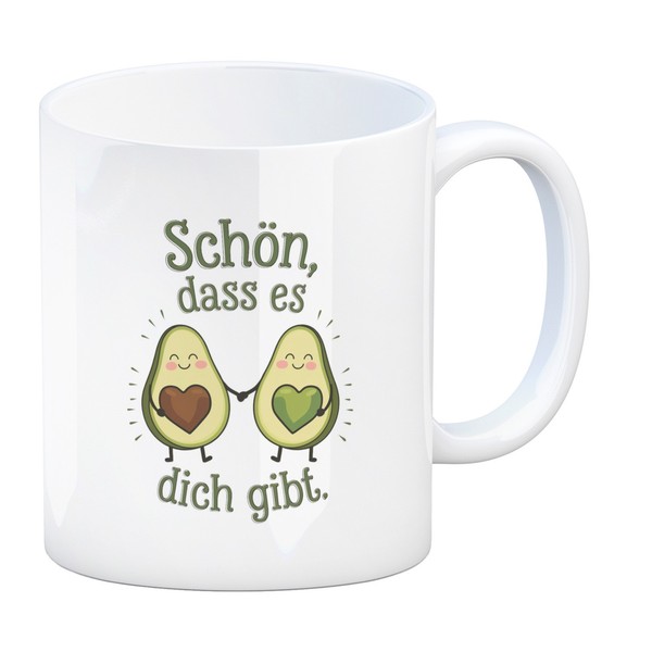 Avocado Herzkerne Kaffeebecher SchöN Dass Es Dich Gibt-image