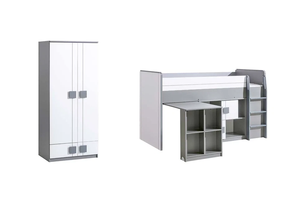 Hochbett Multifunktionsbett Bett Holz Betten Schrank Möbel Kinderzimmer Kommode - Bild 3 von 4