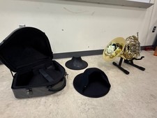 Triple French Horn with Case, Detachable Bell that had Minor Scratches