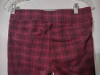 Liverpool Jean Company Women Leggings Size 4 Red Black Plaid — photo 4