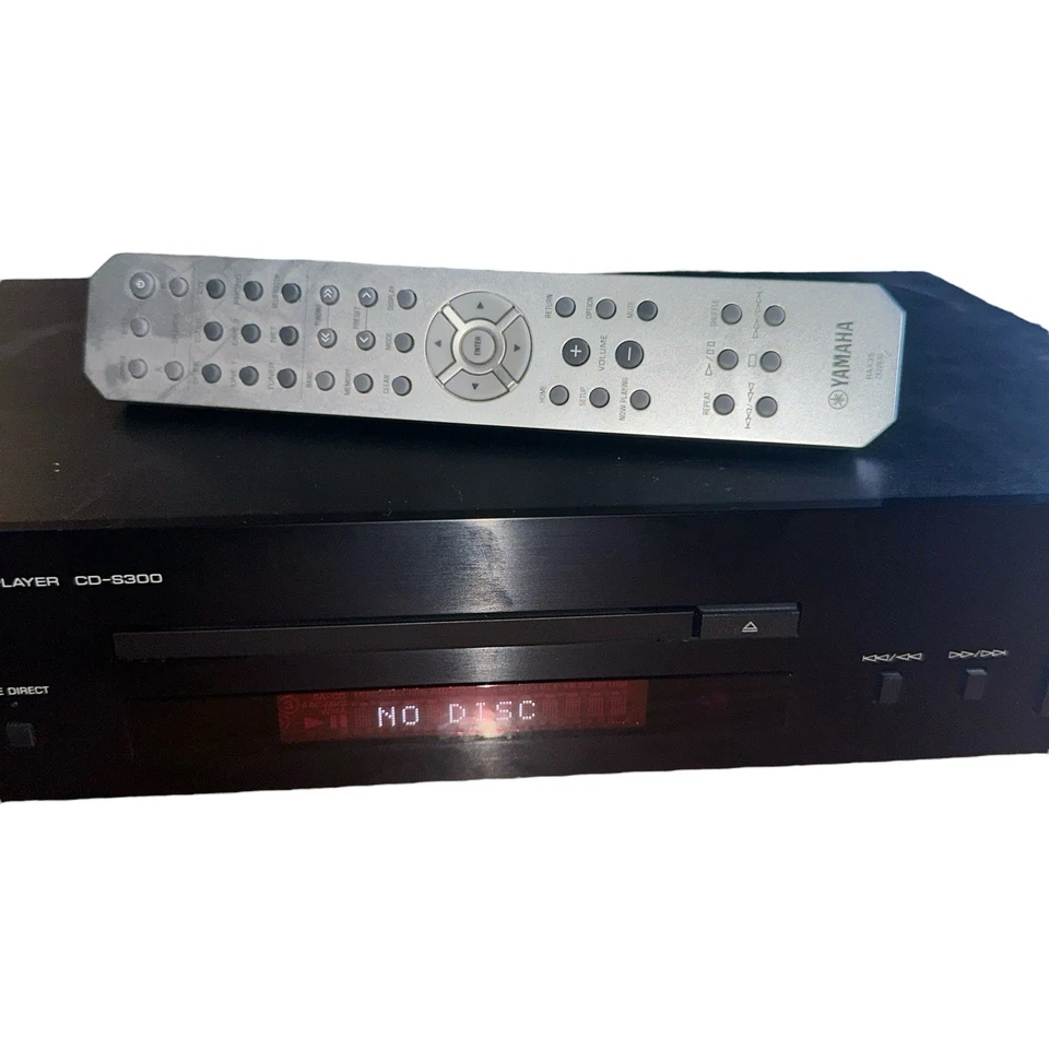 Reproductor de CD negro Yamaha CD-S300 reproductor de discos compactos audio de alta fidelidad con control remoto probado Foto 3 de 4