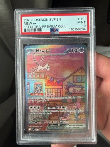 New ListingPOKEMON MEW ex 2023 SV BLACK STAR PROMO 151 ULTRA-PREMIUM COLL #053 PSA 9