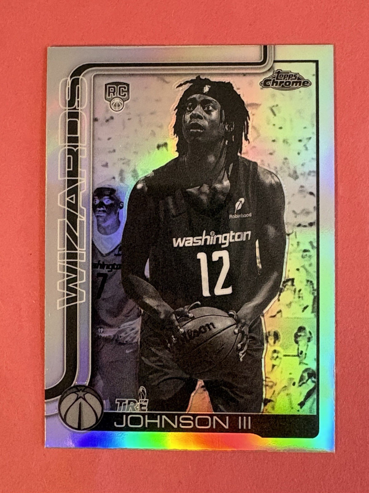 2025-26 Topps Chrome - Tre Johnson #256 Negative Refractor (RC)