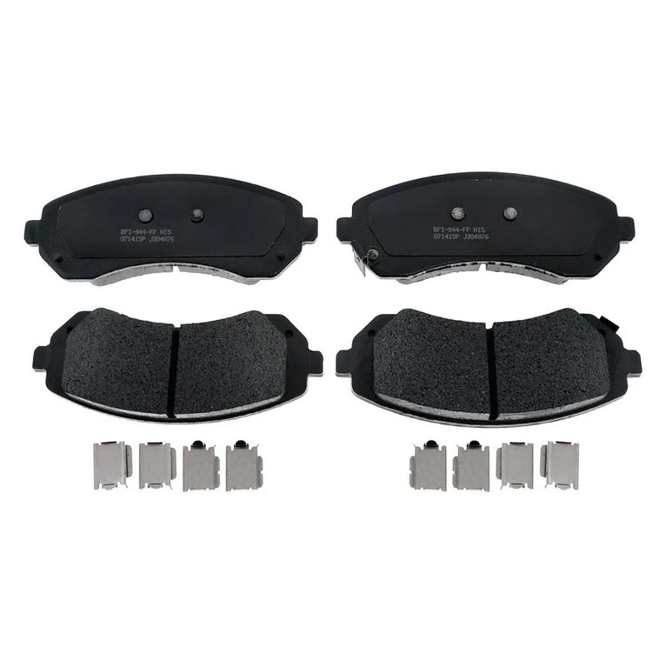 Rotores de freio dianteiro + conjunto de pastilhas de freio metálicas para 2002-2004 Chevrolet Venture - Imagem 2 de 4