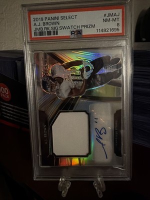 2019 Panini Select - Jumbo Rookie Signature Swatches A.J. Brown #JM-AJ /49 (RPA)
