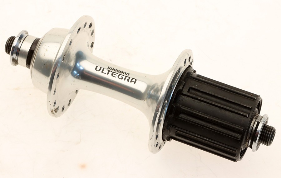 Shimano Ultegra FH-6500 Rear Hub 32h Silver 9 Speed 130mm Vintage