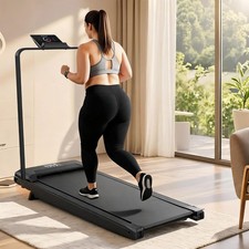 3.0HP Foldable Walking Pad w/12 Incline Treadmills for Home Small Spaces Office