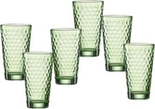 6 Trinkgläser Ritzenhoff & Breker Wasserglas Longdrinkgläser-Set Favo Grün Glas