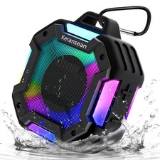 Bluetooth Shower Speaker, Portable Bluetooth Speakers IPX7 Waterproof Shower ...