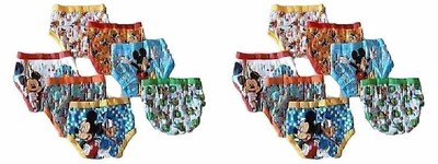 MICKEY MOUSE 7-pack Toddler Boys Briefs Sizes 2T/3T, 4T NEW Handcraft DISNEY