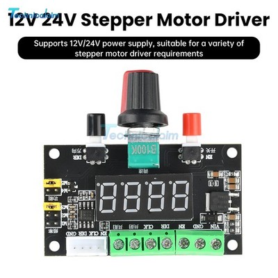 12V 24V Stepper Motor Driver Speed Control Module PWM Pulse Signal Generator