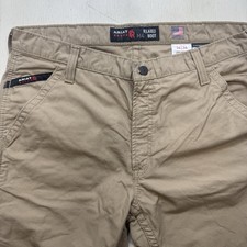 Ariat M4 FR Work Pants 36/34 Khaki Relaxed Boot Cut CAT 2 Flame Resistant