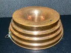 Vintage Large 4 Tiered BUNDT DESSERT MOLD Copper Tin Wall Decor Made in Portugal