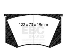 For 1969-1971 Aston Martin DBS Brake Pad Set Front EBC 17558FZHF 1970