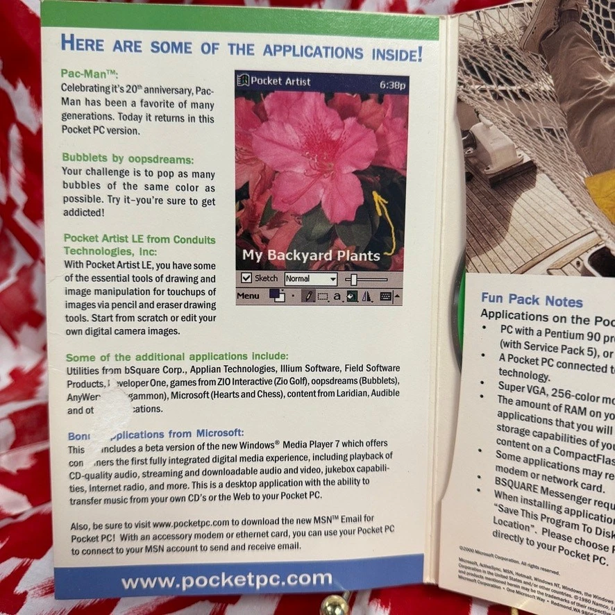 Windows Pocket PC Expansion CD 2000 Pac-Man Golf Bubblets Vintage Software - Image 4 of 4