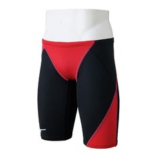 Mizuno Swim Competitive Swimsuit GX/SONIC STREAM Half Spats Men's Black/Red XL