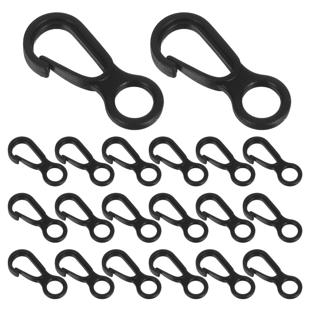 50 Piezas Clips de Escalada Camping Cuerda Hebilla Mini Ropa Ganchos Colgantes