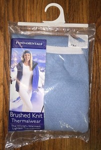 Therma Wearl Underwear Fundamentals Long Sleeve Women's Long Johns Blue Size XL