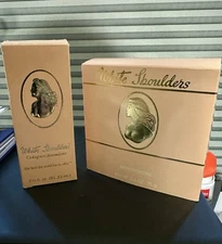 Vintage White Shoulders by Evyan cologne spray 2.75oz & Powder 2.6  New In Box