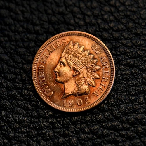 (ITM-7547) 1905 RED Indian Cent ~ BU Condition ~ COMBINED SHIPPING!