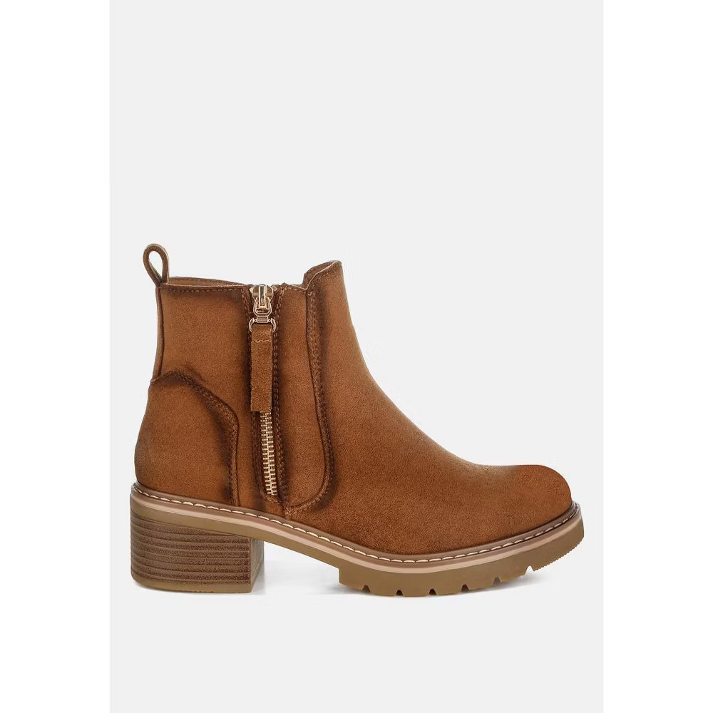 London Rag Womens Tigris Microfiber Zipper Boots 9 10490₽