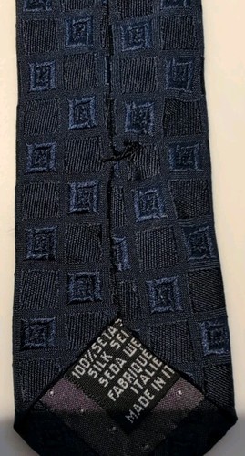 Gianfranco Ferre Luxury Blue Tie. All Silk. Geometric Pattern. Made In Italy. Ec - Picture 4 of 4
