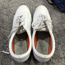 Dinkles Vanguard 705 Marching Band Shoes Men  s 10.5 Women  s 12.5 White with Box