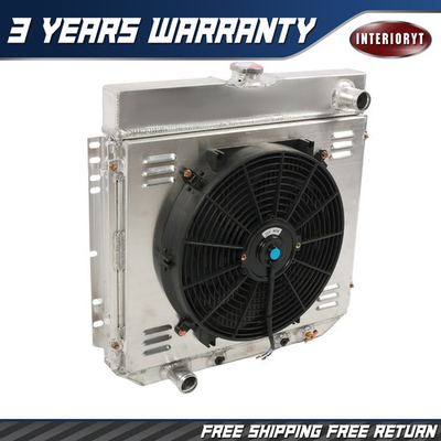 #ad 3 Row Radiator Shroud Fan For 1963 69 Ford Fairlane Torino Mustang 67 70 CC340 $170.59