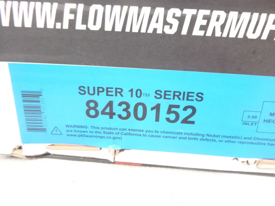 Silenciador Flowmaster Super 10 3" In 2.5" Out Ford Mustang Shelby GT500 2013-2014 Foto 2 de 4