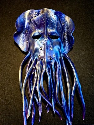 HANDMADE LEATHER OCTOPUS MASK