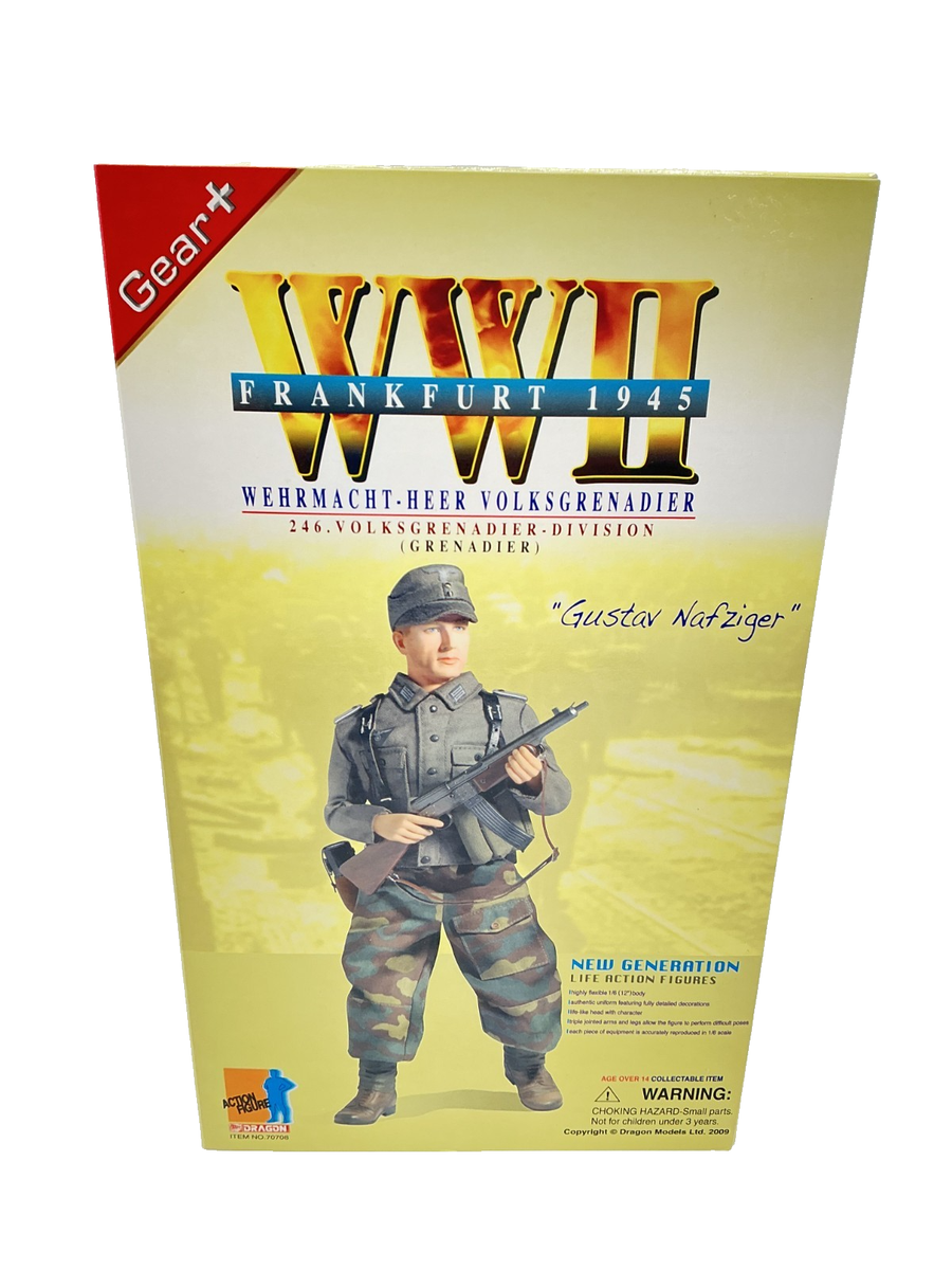 セット フィギュア WWII Models 未使用品　Dragon 1/6 NIB Nafziger- Gustav Soldier Volksgrenadier GERMAN WWII Scale ミリタリー
