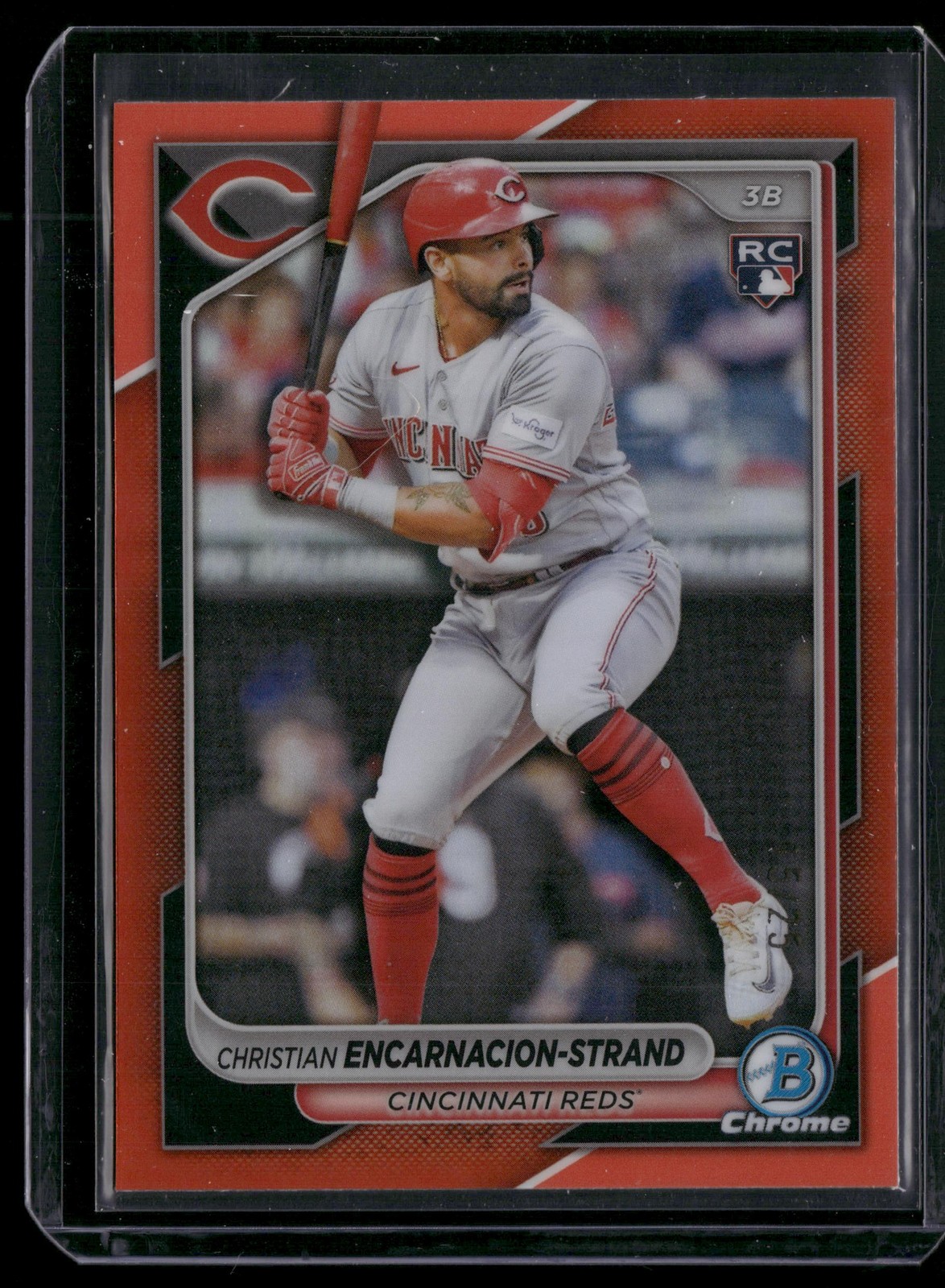 2024 Bowman Chrome #91 Christian Encarnacion-Strand Orange Refractors #/25
