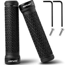 Premium Bike Handlebar Grips, Single Lock-on Professional Mountain Bicycle Ha...