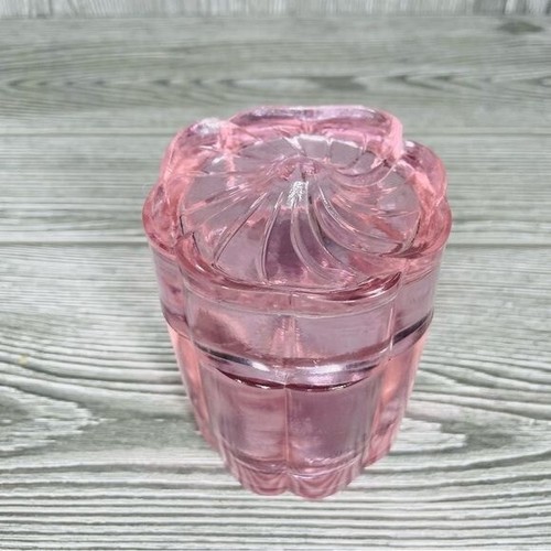 Fenton Glass Pink Iridescent Apothecary Jar / Trinket Dish glass decoration - Picture 3 of 10