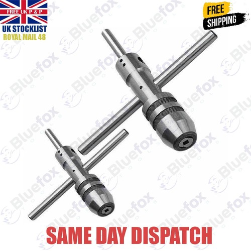 Tap Wrench 2 Pcs Piloted Spindle Capacity Drill 1/16"- 1/4"- 1/2" Lathe Tapping - Picture 1 of 4