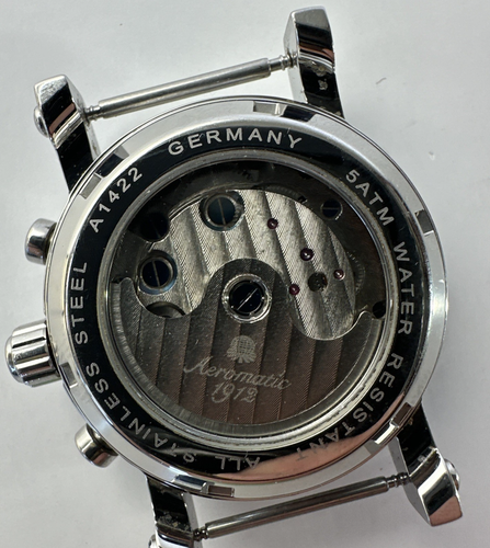 Aeromatic 1912 Automatic Wristwatch A1422 37 Jewels Skeleton Day Date Month Rare - Picture 9 of 20