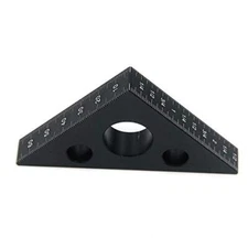 T Tulead Carpenter Square Triangle Ruler Aluminum Alloy Woodworking Ruler 45 