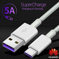 Genuine Huawei P20 P30 Pro Lite Type C USB Fast Charging Charger Data Cable 5A