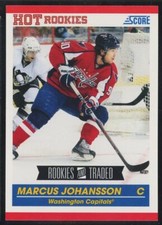 2010-11 Score Rookies & Traded Marcus Johansson Rookie Capitals Kraken RC #641