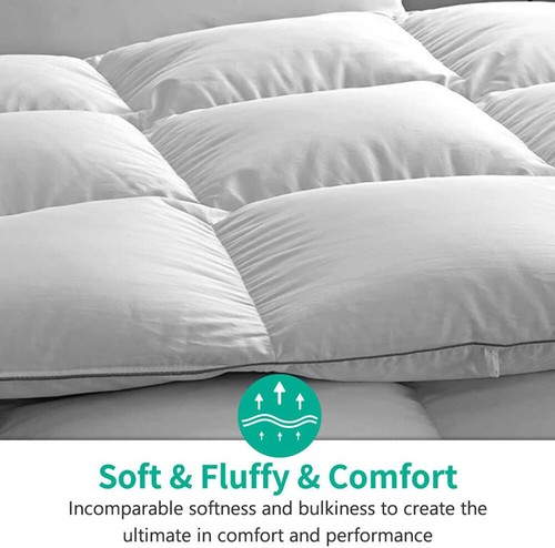 All Seasons Duvet Insert - Ultra-Soft 750 Fill-Power Hotel Collection Comforter - Picture 4 of 25