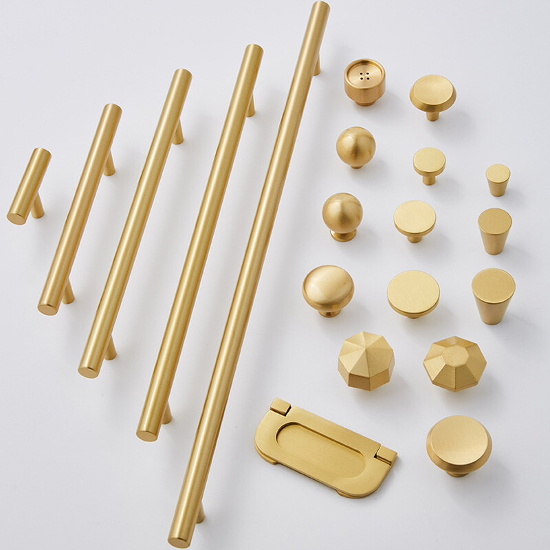 Stunning Brass Wardrobe and Cabinet Door Knob Drawer Pull Handle Upgrade
