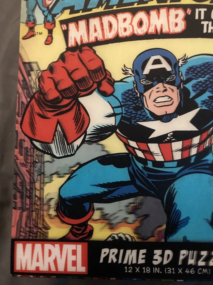 Marvel Comics Captain America 300 Piece Prime 3D Puzzle HTF NIB - Image 4 of 4