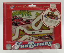Etch A Sketch 6 Sports Fun Screens Reusable 1983 Ohio Art Vintage Original Box