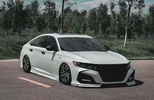 For Accord 10th 2018-2021 White Front Bumper Surround Cover Lip Kit - Bild 2 von 4