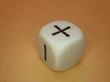 Fudge White 16mm Die Tabletop Gaming RPG Roleplay Dice Random Decisions Games