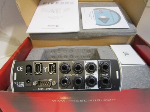 Complete Presonus Firebox With Power cord, Firebox CD. User’s Manual Original - Picture 4 of 4