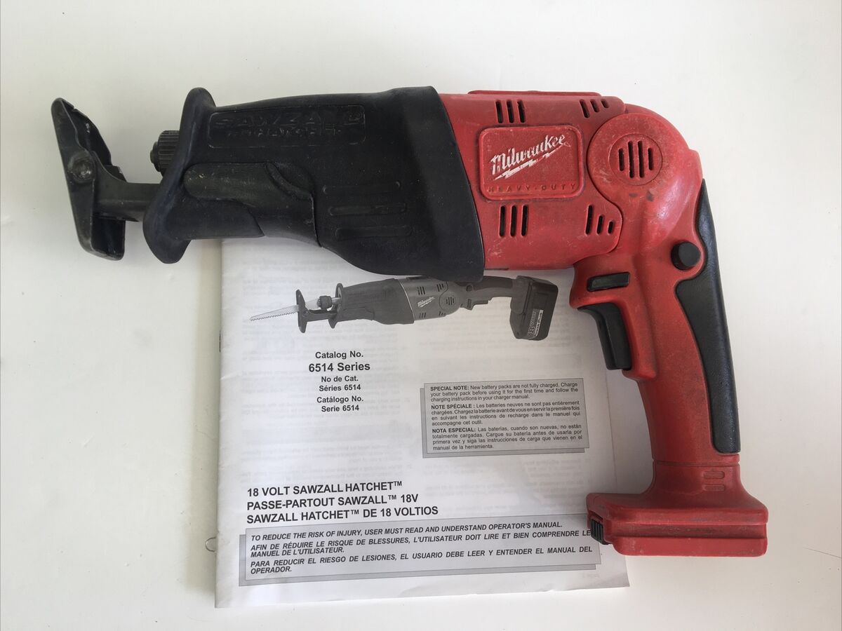 Milwaukee Sawzall Hatchet 18v 6514-20 (Tested) | eBay Milwaukee Sawzall Hatchet 18v 6514-20 (Tested) | eBay