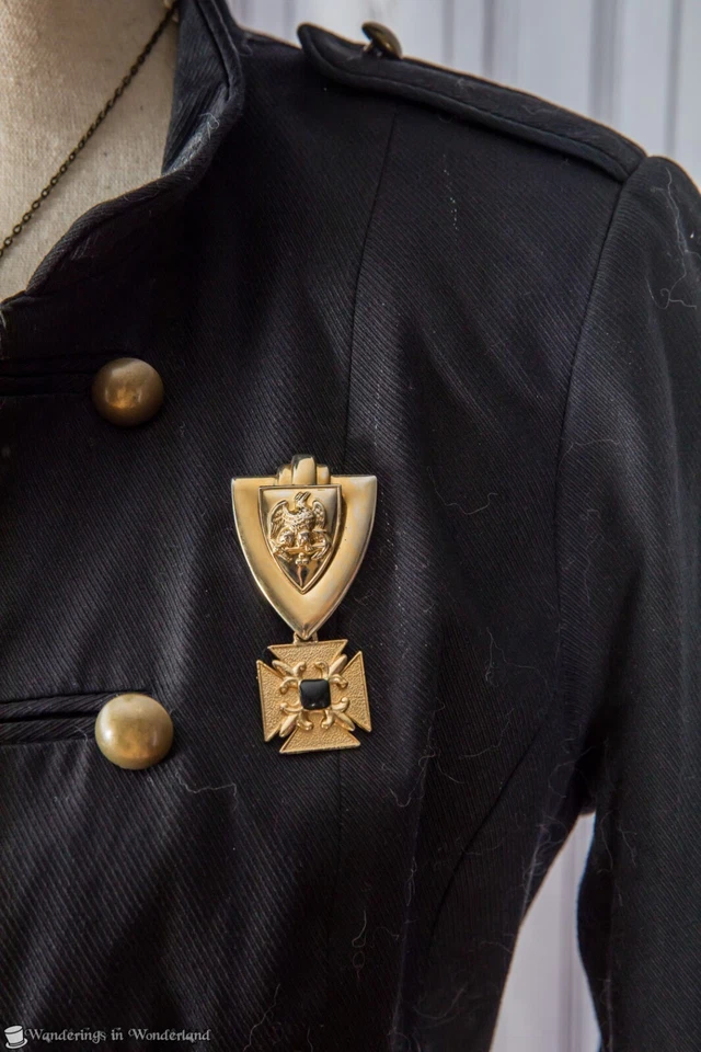 Pequeño Disfraz Pirata Gótico Rojo Tutú Steampunk Renacimiento Halloween Foto 4 de 4