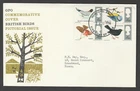 Great Britain 1966 Birds Ordinary First day Cover '8 AUG 1966'
