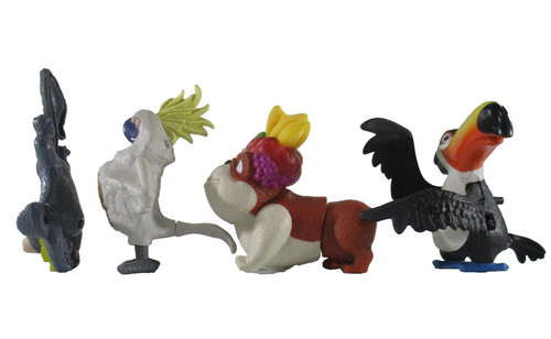 Rio Luiz-Nigel-Rafael-Mauro Marmoset Fast Food Promotional Toys Plastic 2011 - Picture 2 of 5
